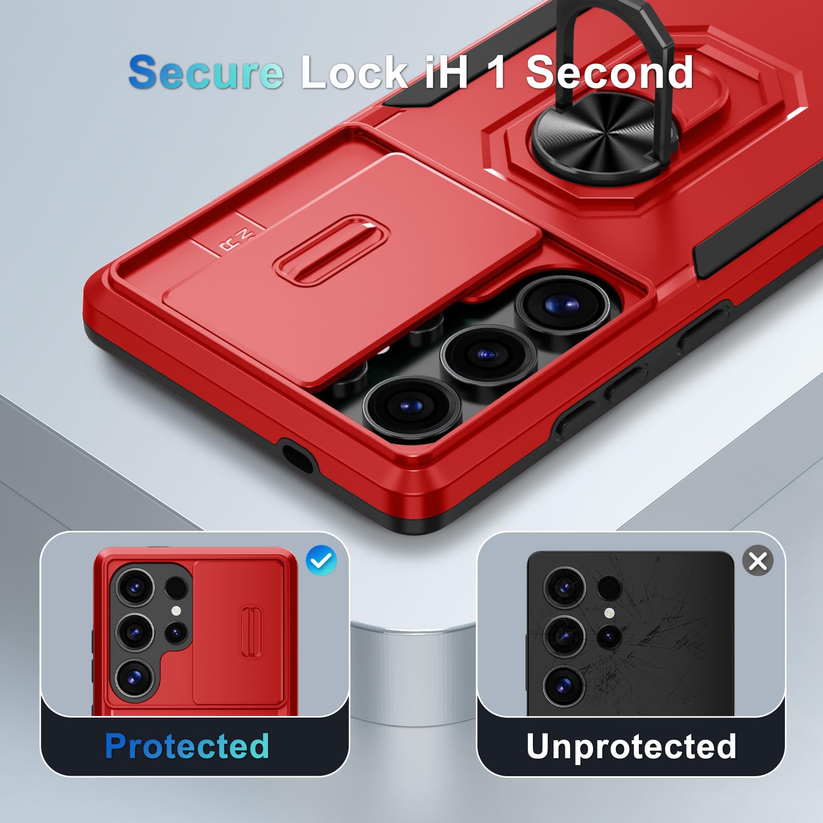 Foto 4 pulgar | Funda De Teléfono Janmitta Compatible Con Samsung Galaxy S25 Ultra - Venta Internacional.
