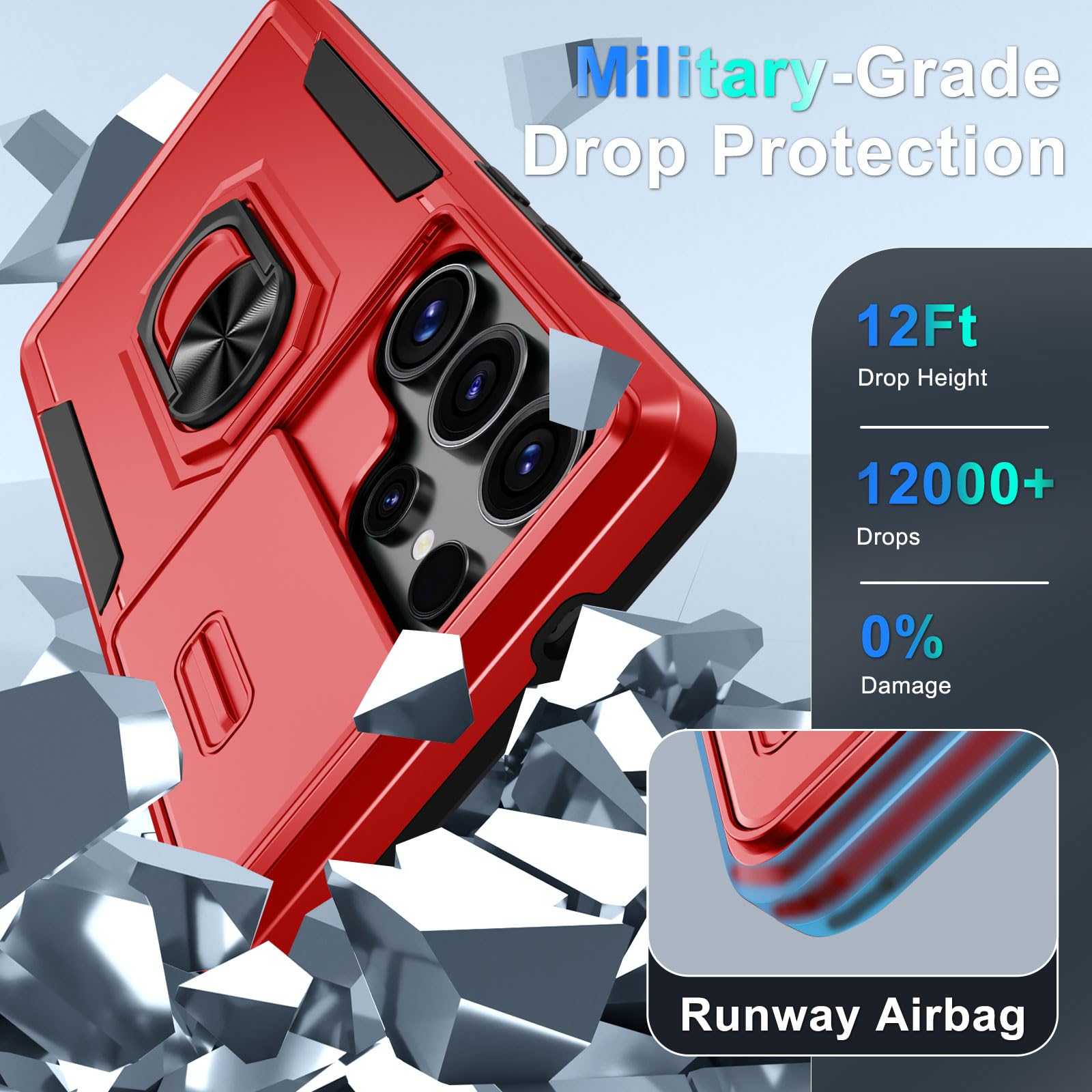 Foto 5 pulgar | Funda De Teléfono Janmitta Compatible Con Samsung Galaxy S25 Ultra - Venta Internacional.