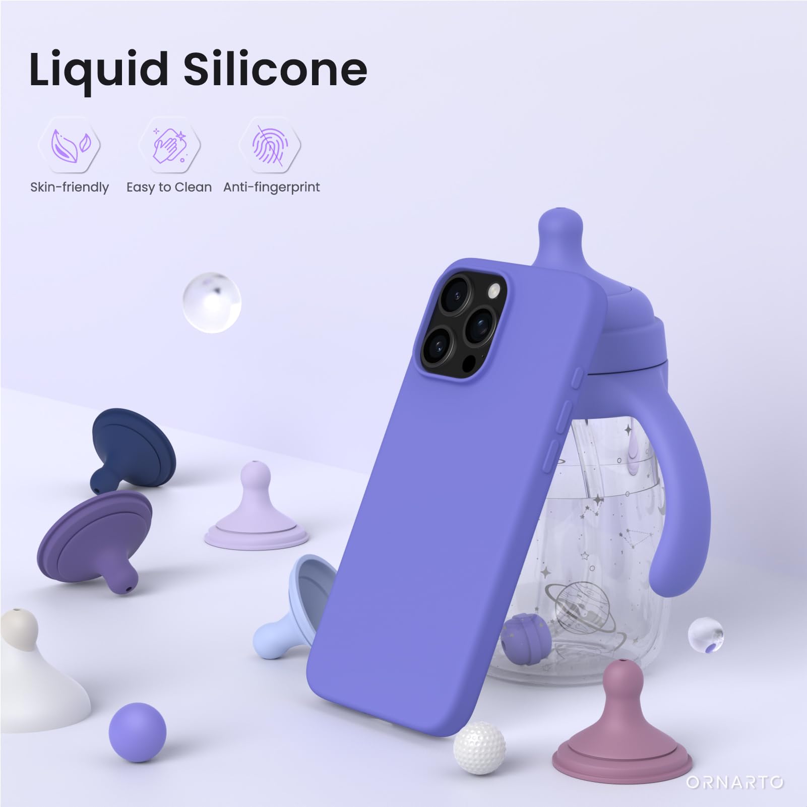 Foto 4 pulgar | Funda De Teléfono Ornarto Compatible Con Iphone 16 Pro Max De 6.9'' - Venta Internacional.