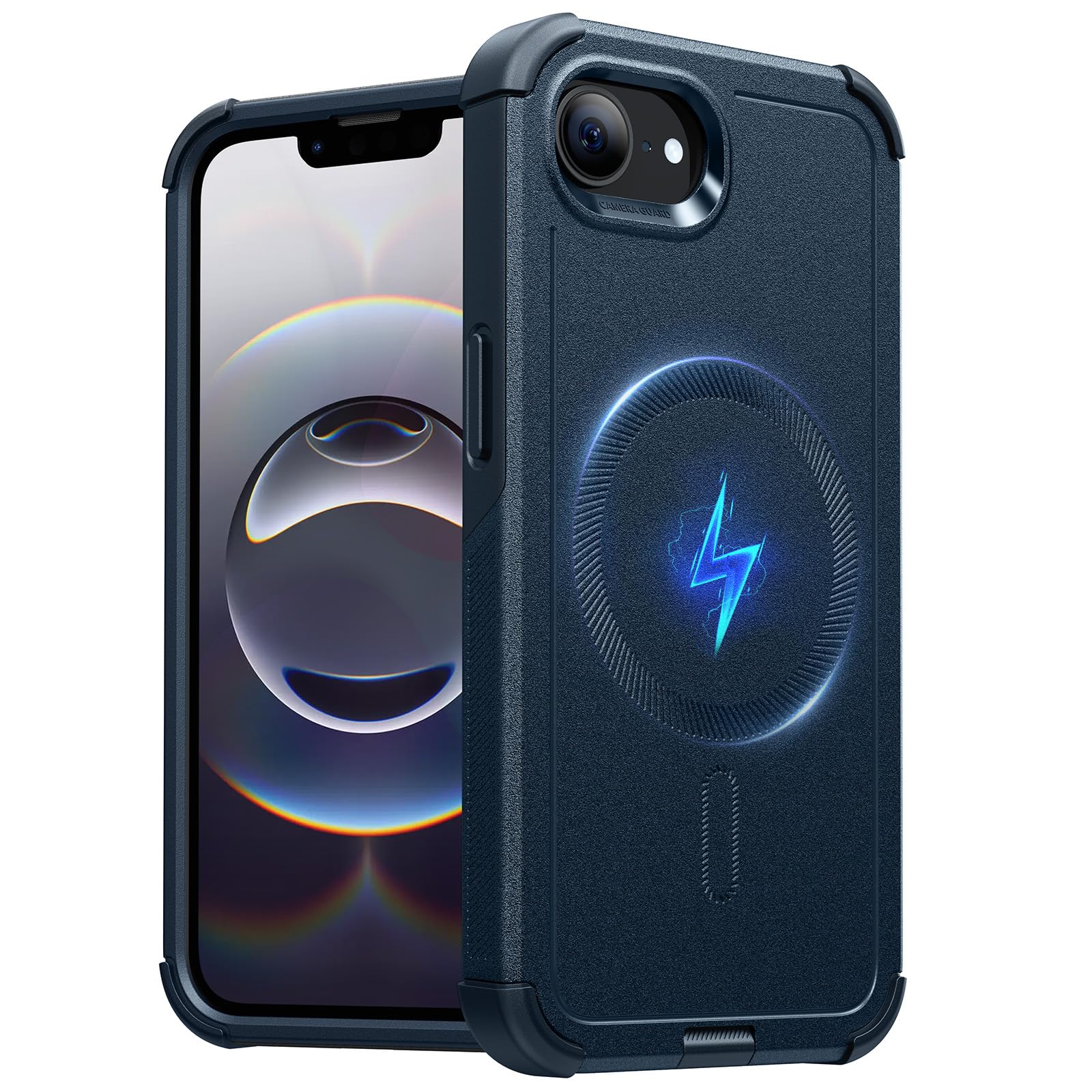 Foto 1 | Funda De Teléfono Esr Para Iphone 16e Cyber Series Con Magsafe Navy - Venta Internacional.