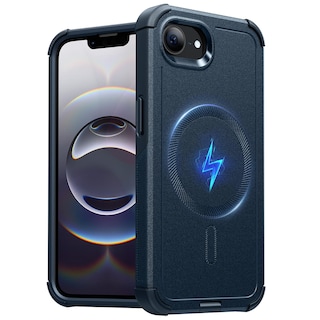 Foto 1 | Funda De Teléfono Esr Para Iphone 16e Cyber Series Con Magsafe Navy - Venta Internacional.