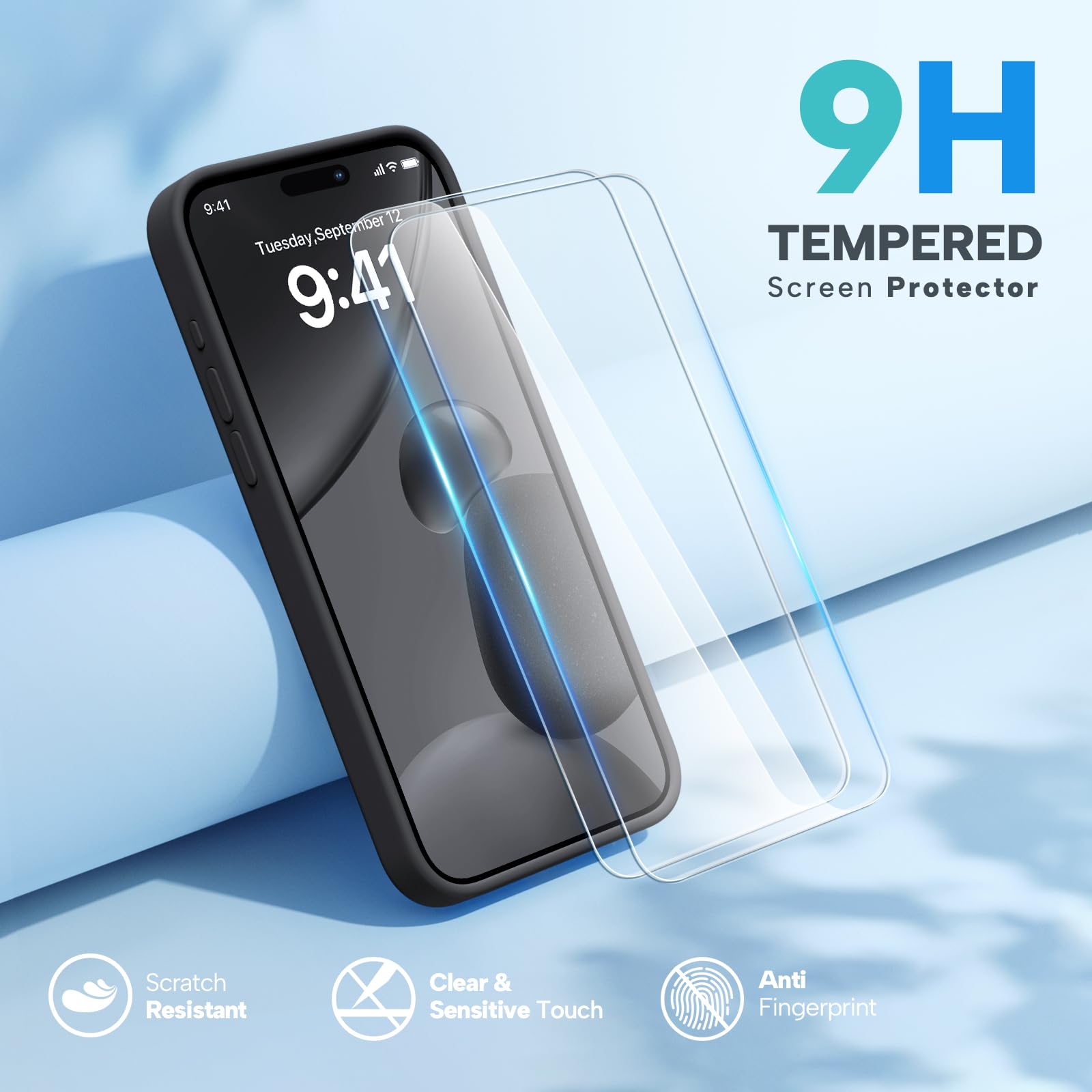 Foto 3 pulgar | Funda Miracase Para Iphone 15 Pro Max Con 2 Protectores De Pantalla - Venta Internacional.