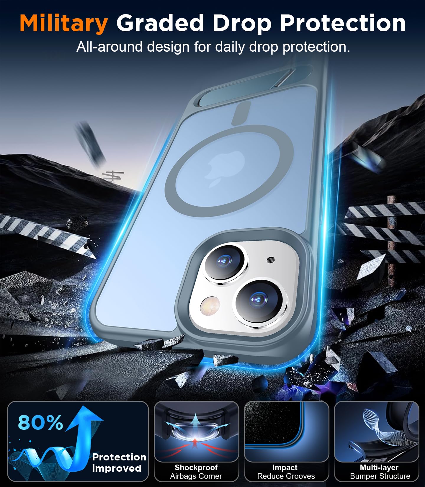 Foto 4 pulgar | Funda Magnética Temdan Compatible Con Iphone 14/13 - Venta Internacional.