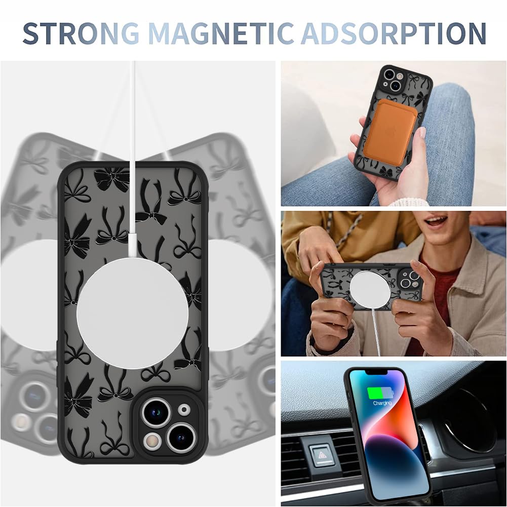 Foto 4 pulgar | Funda De Teléfono Aigomara Para Iphone 14 Plus Con Magsafe Black - Venta Internacional.