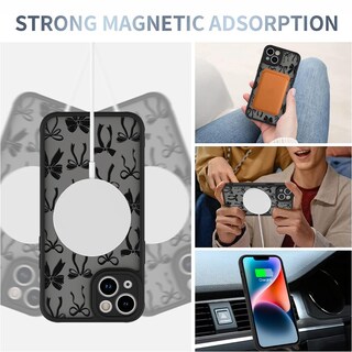 Foto 3 | Funda De Teléfono Aigomara Para Iphone 14 Plus Con Magsafe Black - Venta Internacional.