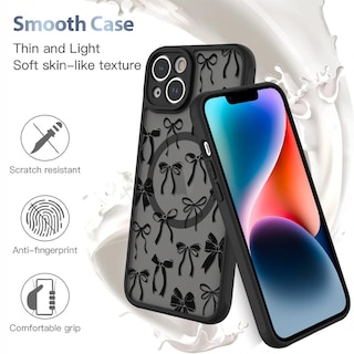 Foto 5 | Funda De Teléfono Aigomara Para Iphone 14 Plus Con Magsafe Black - Venta Internacional.