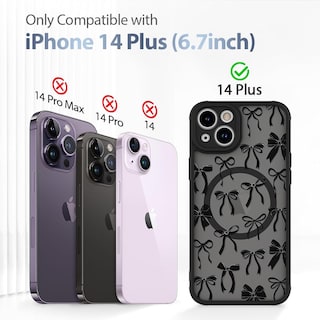 Foto 6 | Funda De Teléfono Aigomara Para Iphone 14 Plus Con Magsafe Black - Venta Internacional.