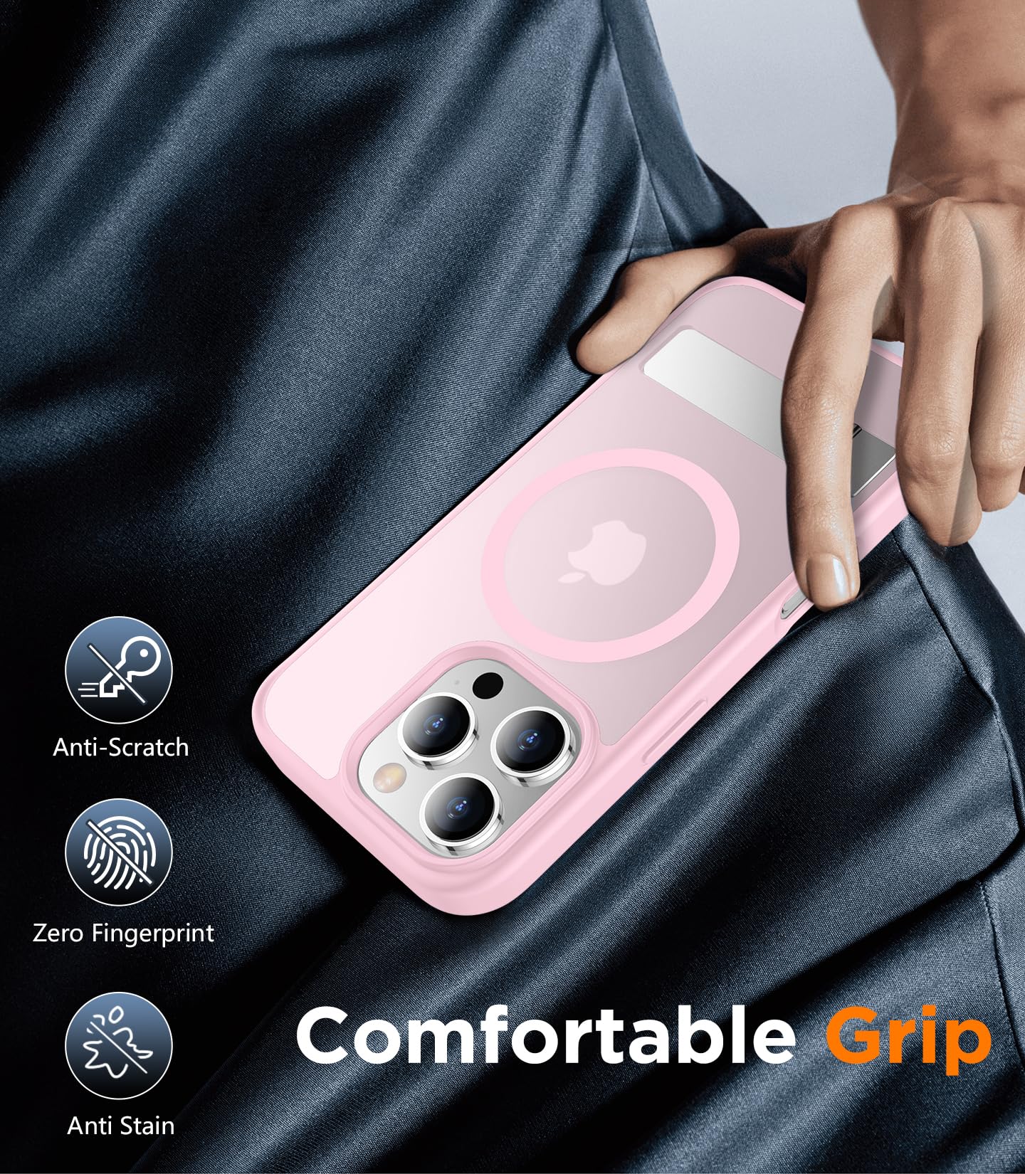 Foto 7 | Funda De Teléfono Temdan Magnetic Compatible Con Iphone 16 Pro Max - Venta Internacional.