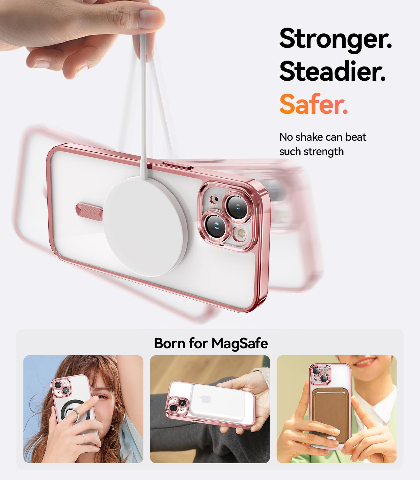 Foto 6 pulgar | Funda Meifigno Para Iphone 15 6.1 Con Protectores De Pantalla - Venta Internacional.