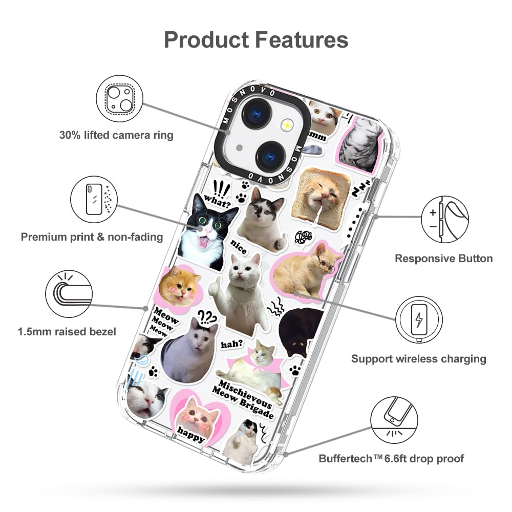 Foto 7 pulgar | Funda De Teléfono Mosnovo Para Iphone 13 Buffertech 2m Drop Clear - Venta Internacional.