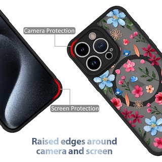 Foto 2 | Funda Magnética Aigomara Para Iphone 15 Pro Con Magsafe Pink - Venta Internacional.