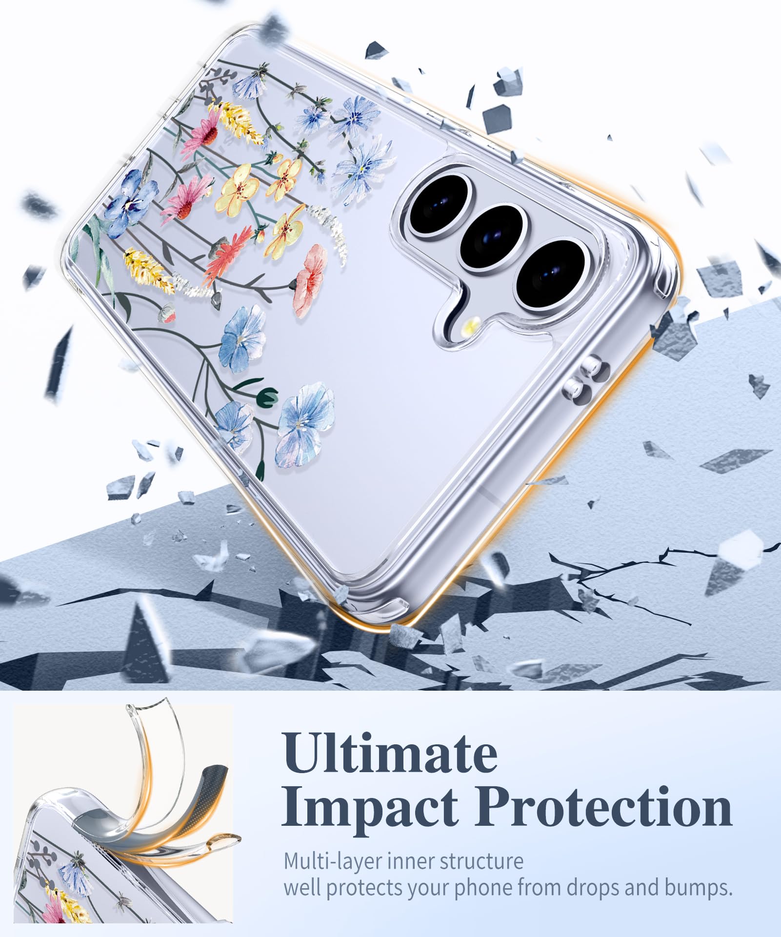 Foto 4 | Funda De Teléfono Gviewin Para Samsung Galaxy S25 Con Protector De Pantalla - Venta Internacional.