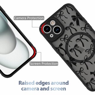 Foto 2 | Funda De Teléfono Aigomara Para Iphone 15 Plus Con Magsafe Black - Venta Internacional.