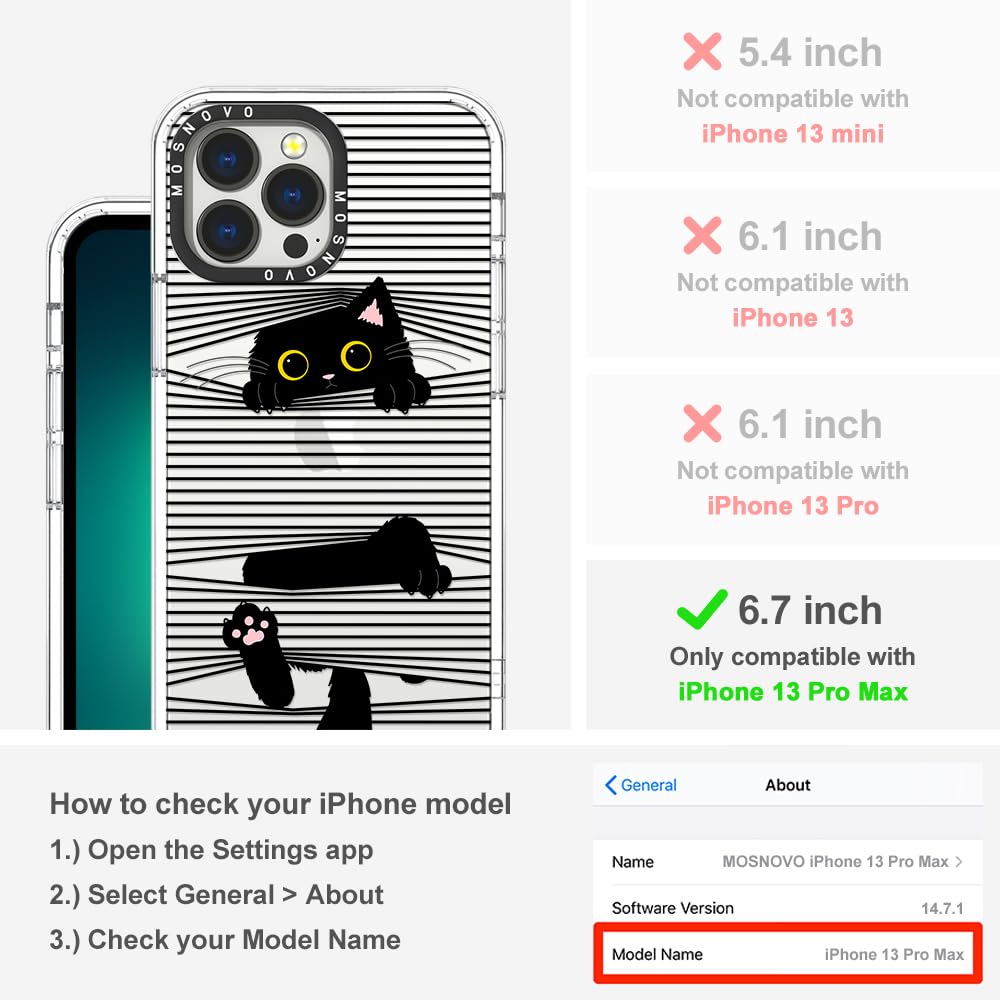 Foto 3 pulgar | Funda De Teléfono Mosnovo Para Iphone 13 Pro Max Buffertech, Tpu Transparente - Venta Internacional.