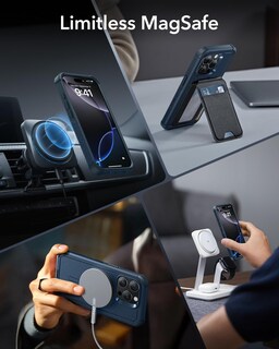 Foto 6 | Funda De Teléfono Esr Cyber Series Para Iphone 16 Pro, Color Azul Marino - Venta Internacional.