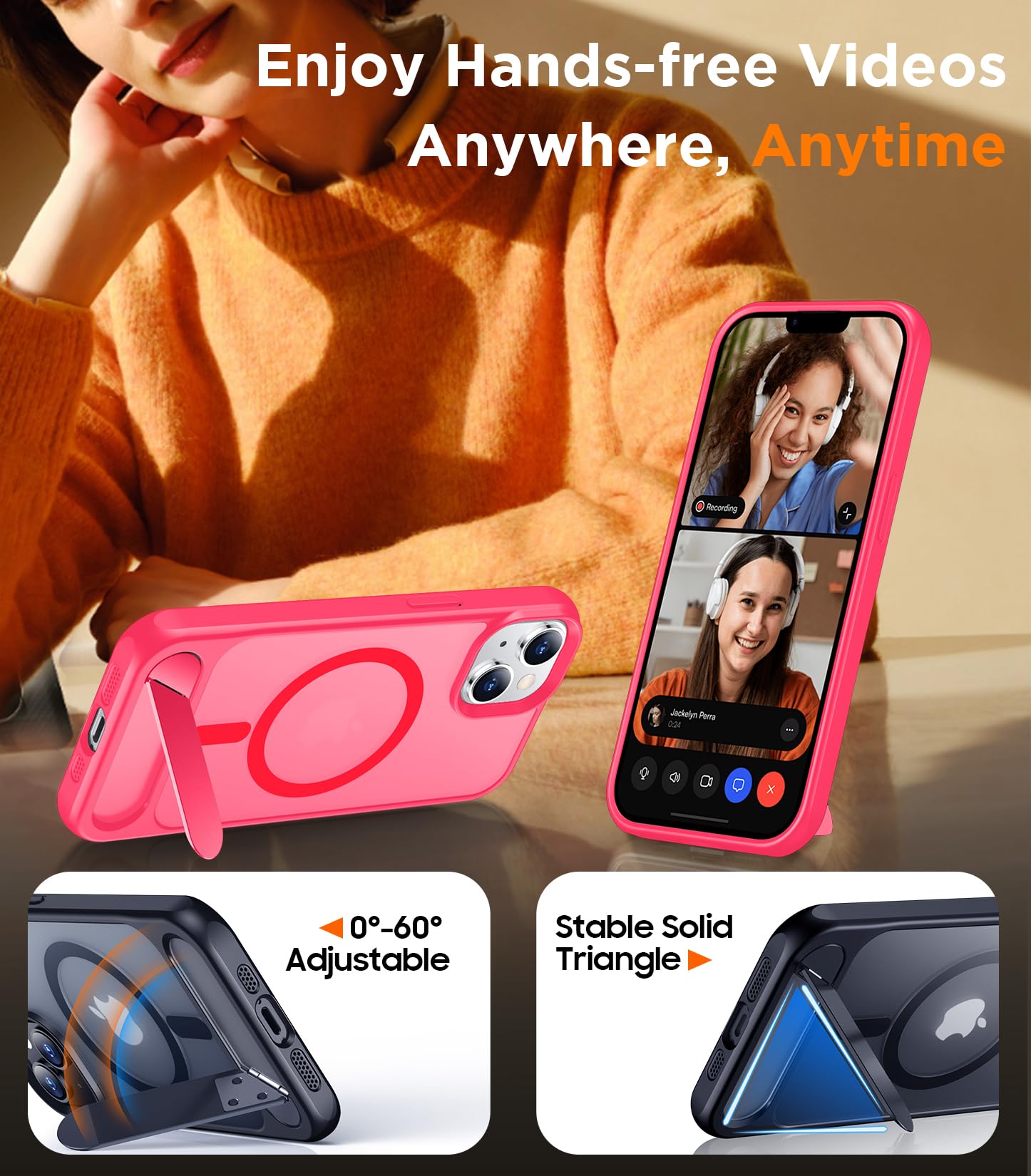 Foto 5 pulgar | Funda Magnética Temdan Compatible Con Iphone 14/13 6.1 - Venta Internacional.