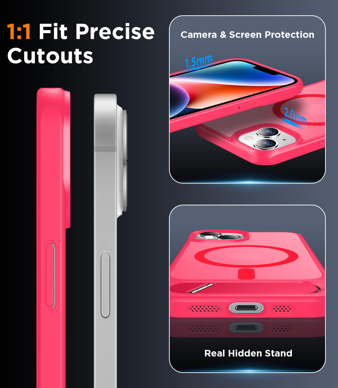 Foto 7 pulgar | Funda Magnética Temdan Compatible Con Iphone 14/13 6.1 - Venta Internacional.