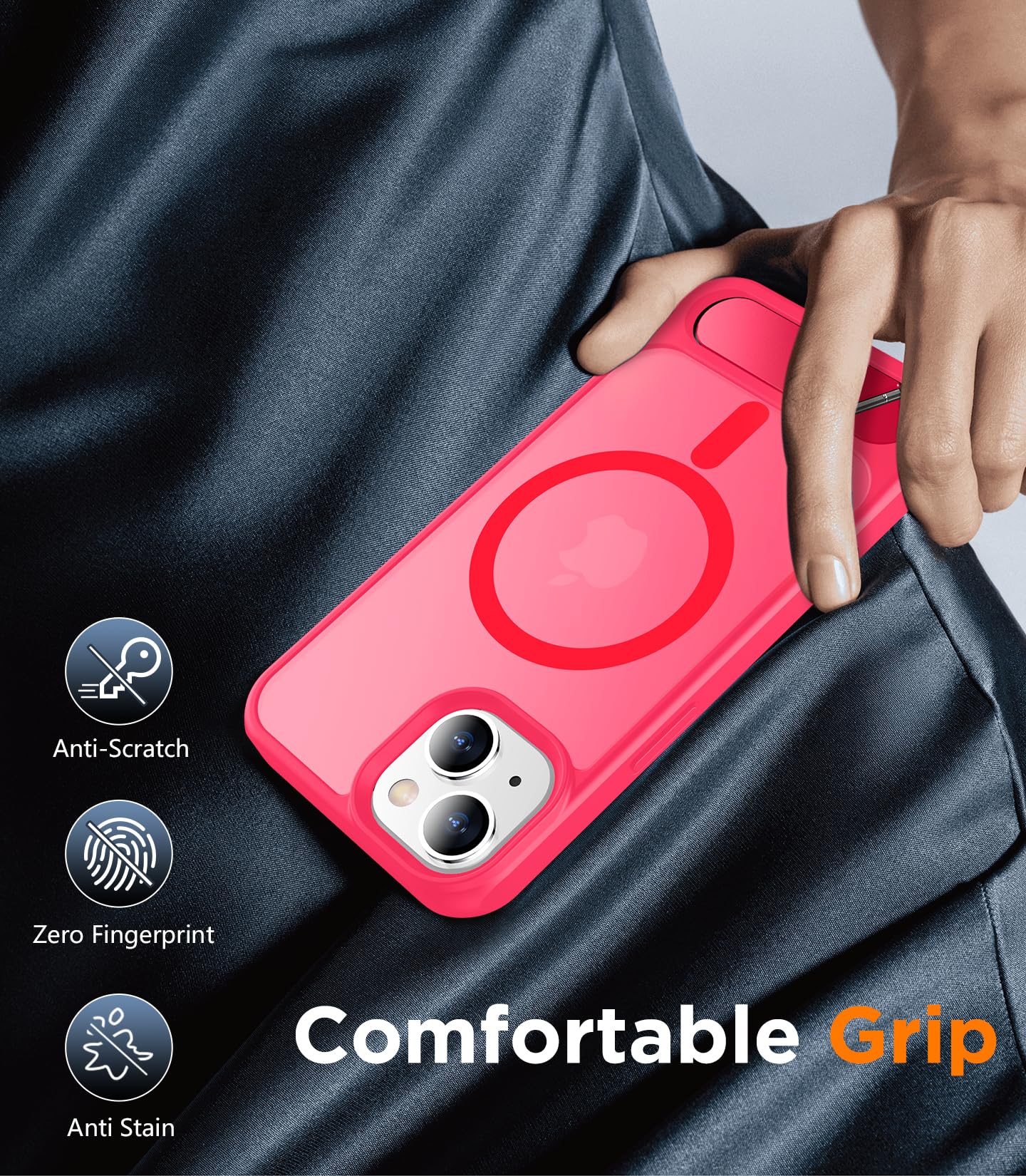 Foto 8 pulgar | Funda Magnética Temdan Compatible Con Iphone 14/13 6.1 - Venta Internacional.