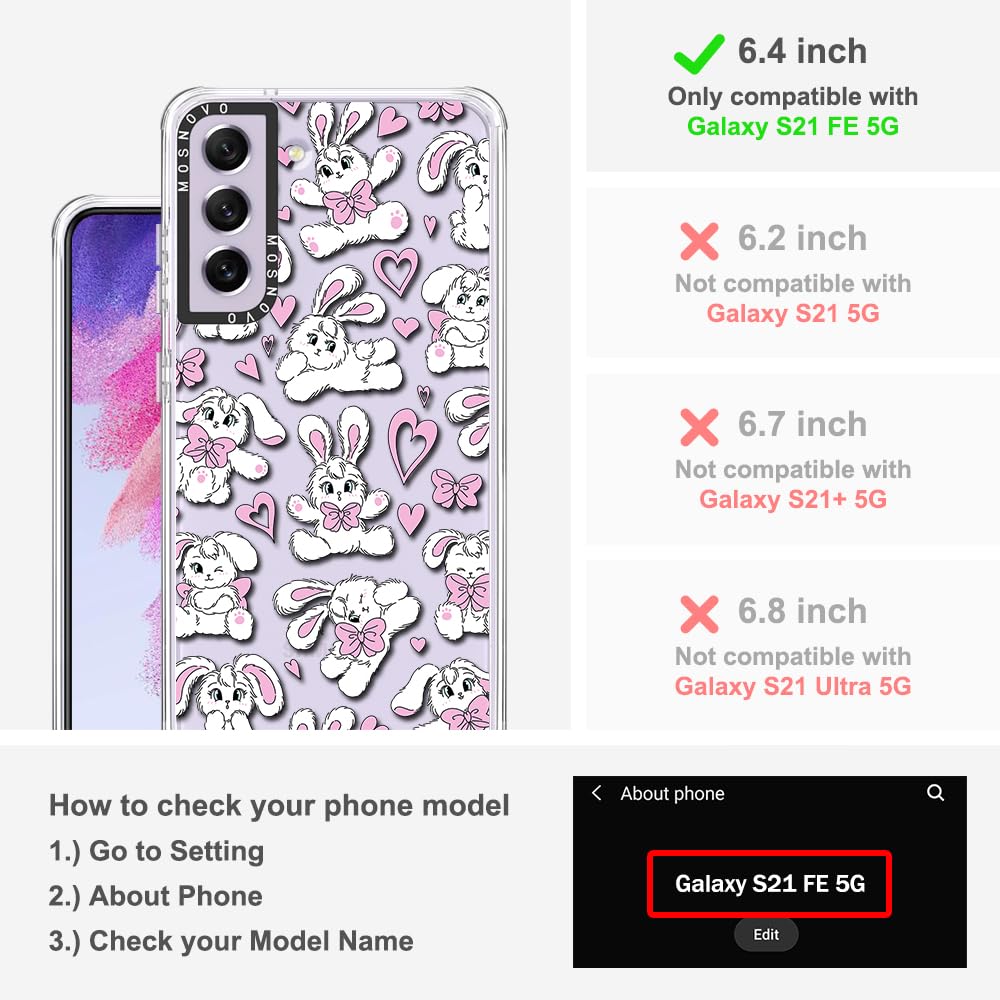 Foto 2 | Funda De Teléfono Mosnovo Para Samsung Galaxy S21 Fe Tpu Transparente - Venta Internacional.
