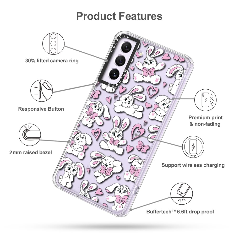 Foto 7 pulgar | Funda De Teléfono Mosnovo Para Samsung Galaxy S21 Fe Tpu Transparente - Venta Internacional.