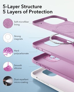 Foto 7 | Funda Esr Para Iphone 16 Con Magsafe, A Prueba De Golpes, Rosa - Venta Internacional.
