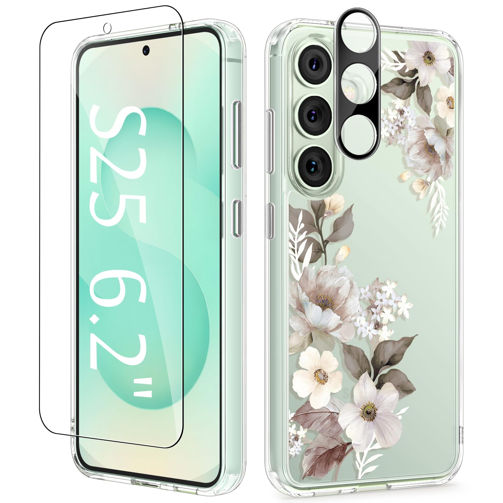 Foto 2 pulgar | Funda De Teléfono Gviewin Para Samsung Galaxy S25 Con Protector De Pantalla - Venta Internacional.