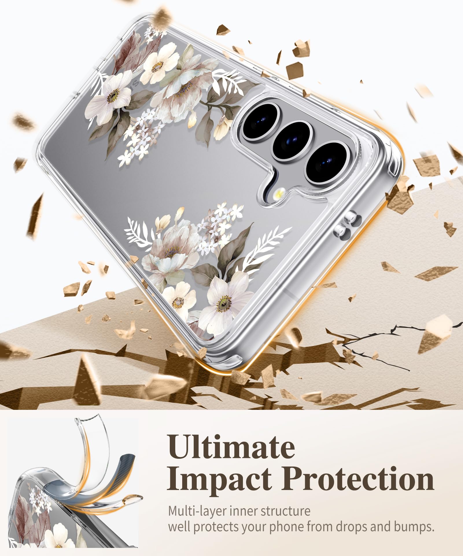 Foto 5 pulgar | Funda De Teléfono Gviewin Para Samsung Galaxy S25 Con Protector De Pantalla - Venta Internacional.