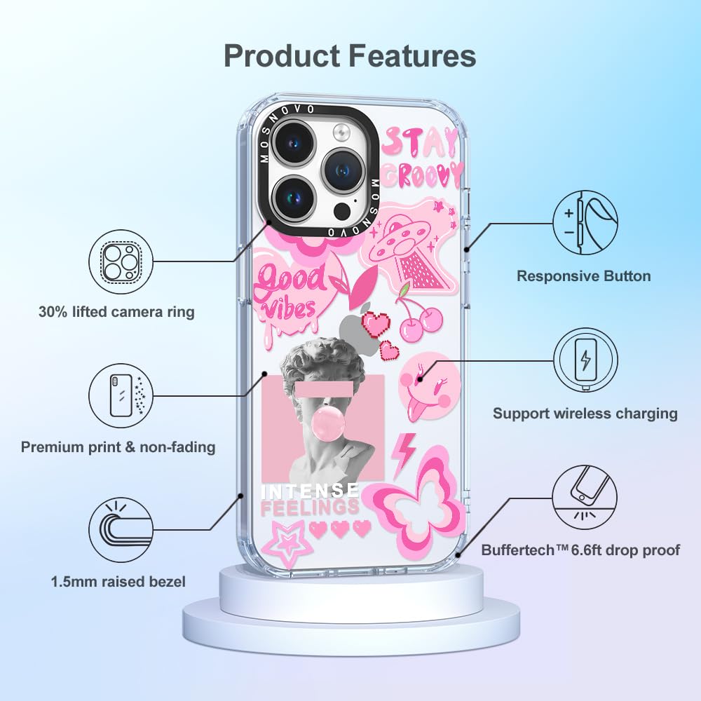 Foto 7 pulgar | Funda De Teléfono Mosnovo Para Iphone 14 Pro Max Buffertech Pink - Venta Internacional.