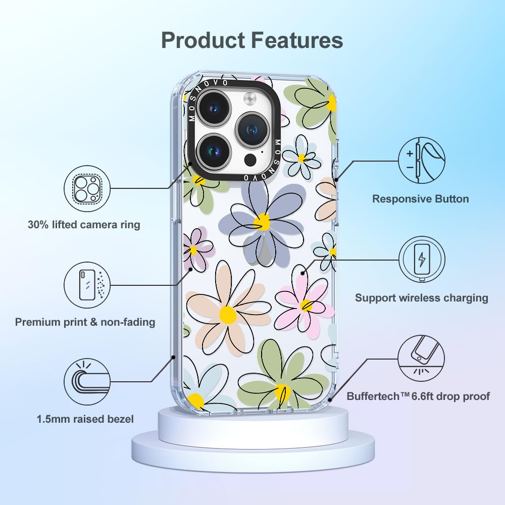 Foto 7 pulgar | Funda De Teléfono Mosnovo Para Iphone 14 Pro Buffertech Clear Tpu - Venta Internacional.