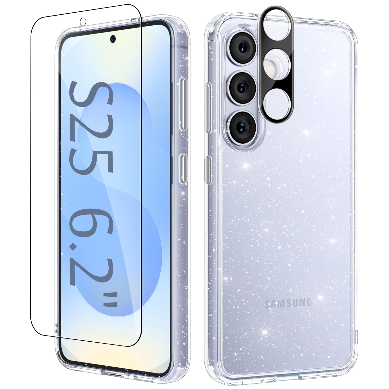 Foto 2 pulgar | Funda De Teléfono Gviewin Para Samsung Galaxy S25 Con Protector De Pantalla - Venta Internacional.
