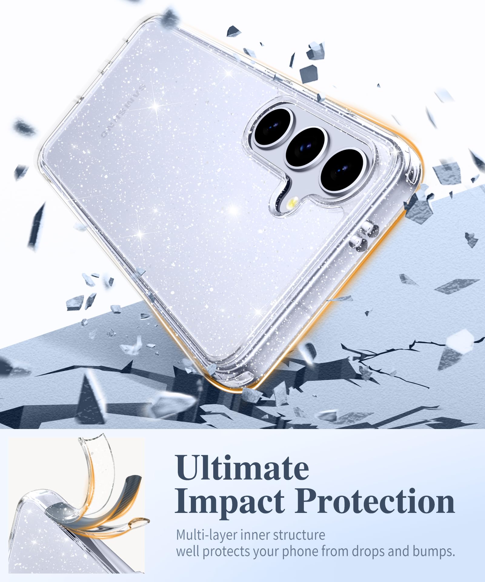 Foto 5 pulgar | Funda De Teléfono Gviewin Para Samsung Galaxy S25 Con Protector De Pantalla - Venta Internacional.