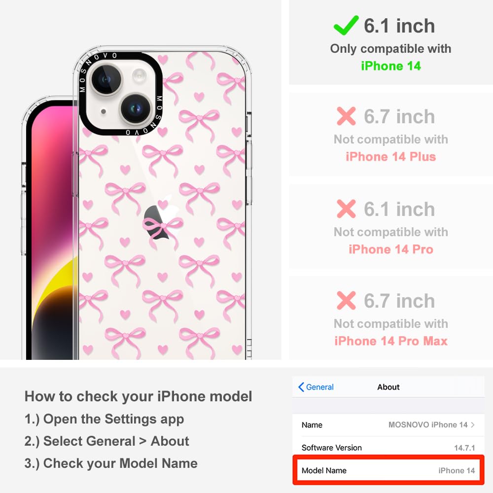 Foto 3 pulgar | Funda De Teléfono Mosnovo Para Iphone 14 Buffertech 2m Drop Clear - Venta Internacional.
