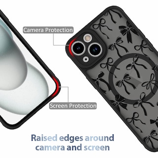 Foto 2 | Funda De Teléfono Aigomara Para Iphone 15 Pro Max Con Magsafe Black - Venta Internacional.