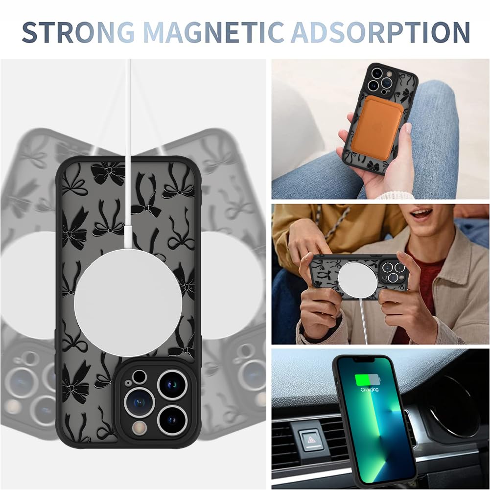 Foto 4 pulgar | Funda De Teléfono Aigomara Para Iphone 13 Pro Con Cinta Negra Magsafe - Venta Internacional.