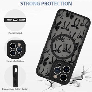 Foto 4 | Funda De Teléfono Aigomara Para Iphone 13 Pro Con Cinta Negra Magsafe - Venta Internacional.