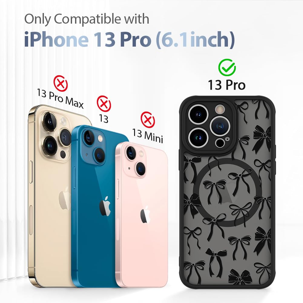 Foto 7 pulgar | Funda De Teléfono Aigomara Para Iphone 13 Pro Con Cinta Negra Magsafe - Venta Internacional.
