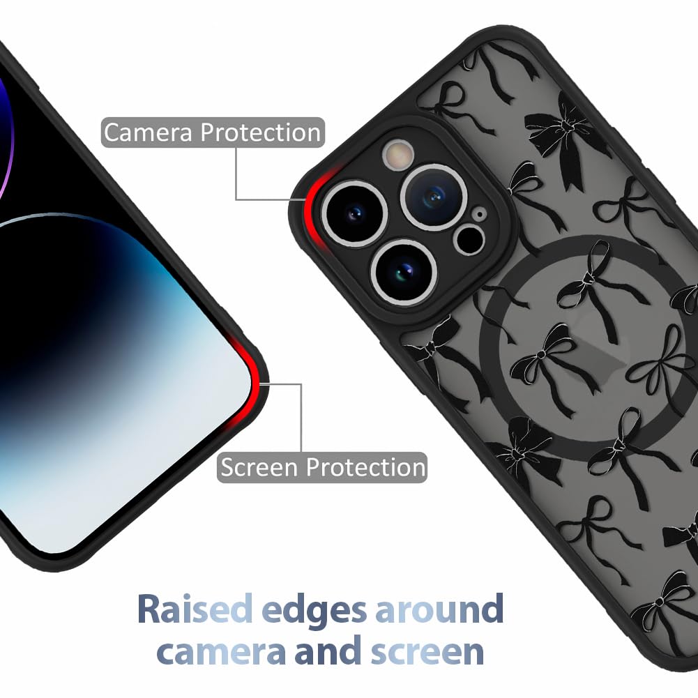 Foto 3 pulgar | Funda De Teléfono Aigomara Para Iphone 14 Pro Con Cinta Negra Magsafe - Venta Internacional.