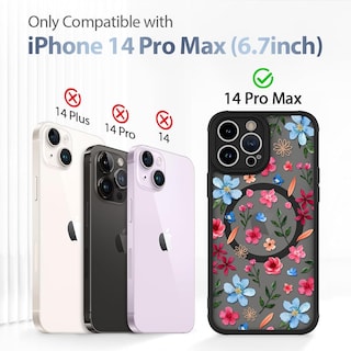 Foto 6 | Funda Magnética Aigomara Para Iphone 14 Pro Max Con Magsafe - Venta Internacional.