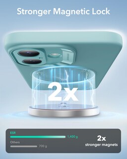 Foto 5 | Funda Esr Para Iphone 16 Con Magsafe, Color Verde Azulado A Prueba De Golpes - Venta Internacional.