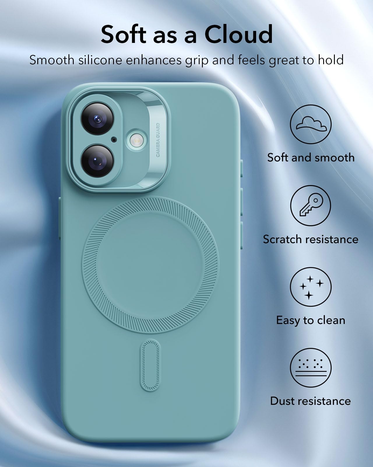 Foto 7 pulgar | Funda Esr Para Iphone 16 Con Magsafe, Color Verde Azulado A Prueba De Golpes - Venta Internacional.
