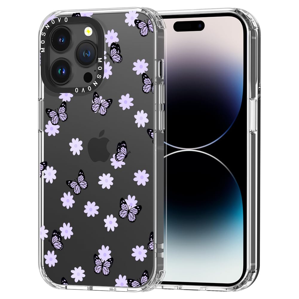 Foto 1 | Funda De Teléfono Mosnovo Para Iphone 14 Pro Max Lila Butterfly - Venta Internacional.