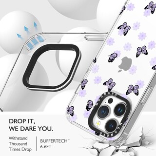 Foto 5 | Funda De Teléfono Mosnovo Para Iphone 14 Pro Max Lila Butterfly - Venta Internacional.