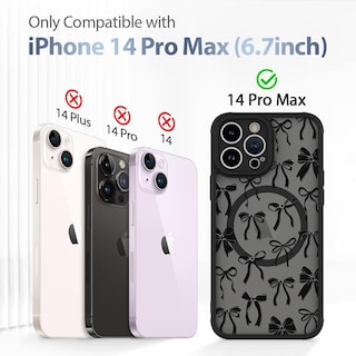 Foto 6 | Funda De Teléfono Aigomara Para Iphone 15 Pro Con Cinta Negra Magsafe - Venta Internacional.