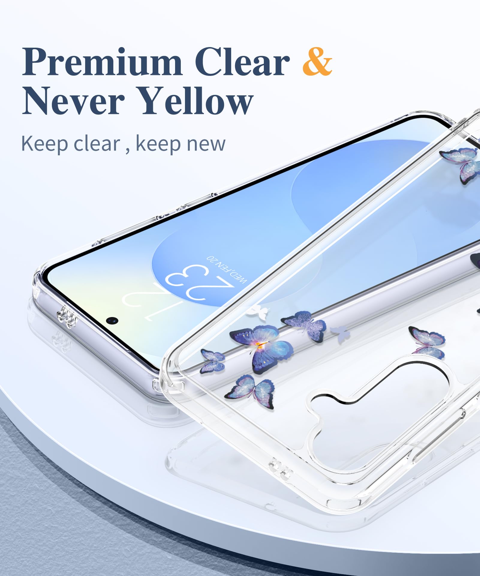 Foto 4 pulgar | Funda De Teléfono Gviewin Para Samsung Galaxy S25 Plus Con Protector - Venta Internacional.