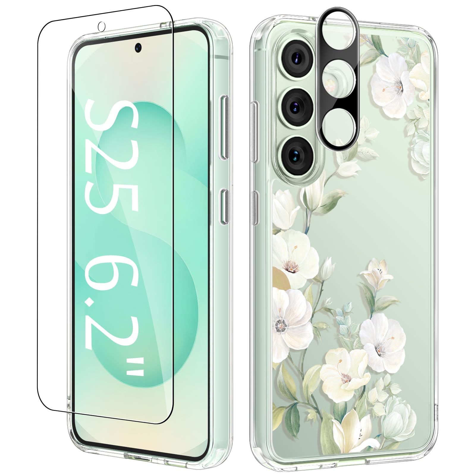 Foto 2 pulgar | Funda De Teléfono Gviewin Para Samsung Galaxy S25 Con Protector De Pantalla - Venta Internacional.