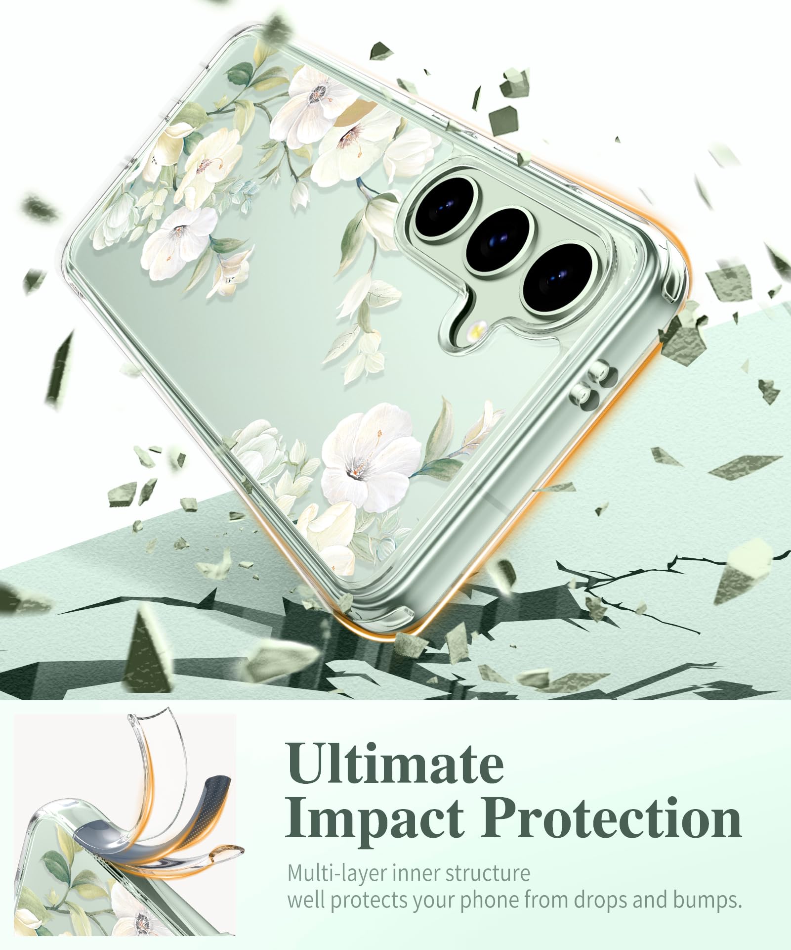 Foto 5 pulgar | Funda De Teléfono Gviewin Para Samsung Galaxy S25 Con Protector De Pantalla - Venta Internacional.