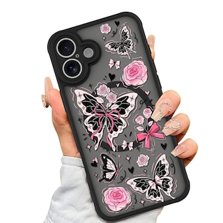 Foto 1 | Funda De Teléfono Aigomara Para Iphone 16 Plus Con Magsafe Butterfly - Venta Internacional.