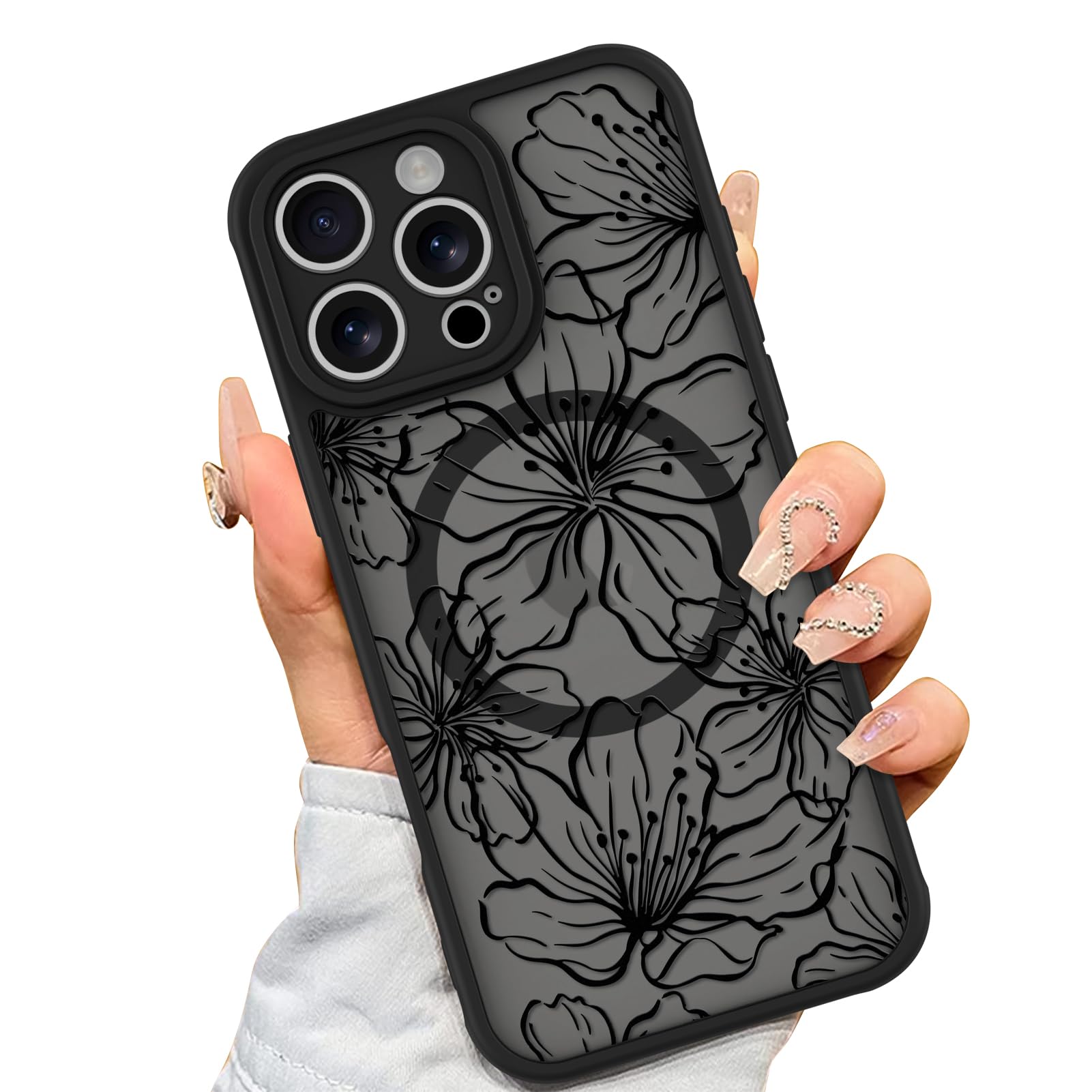Funda De Teléfono Aigomara Para Iphone 16 Pro Con Magsafe Blooming Flowers - Venta Internacional.