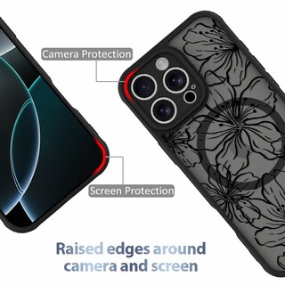 Foto 2 | Funda De Teléfono Aigomara Para Iphone 16 Pro Con Magsafe Blooming Flowers - Venta Internacional.