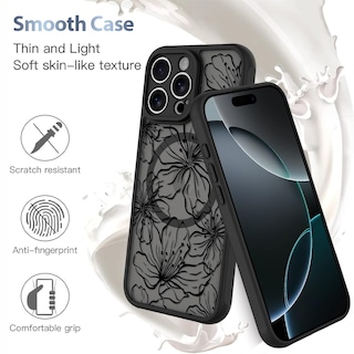 Foto 5 | Funda De Teléfono Aigomara Para Iphone 16 Pro Con Magsafe Blooming Flowers - Venta Internacional.